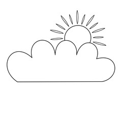 Sun and cloud