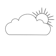 Sun and cloud