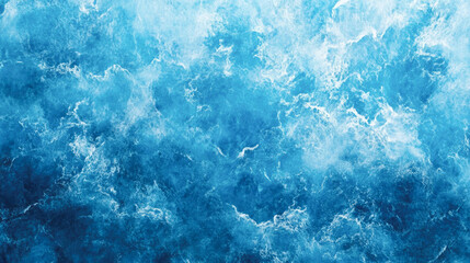 Fototapeta premium Turbulent ocean waves with dynamic blue water texture