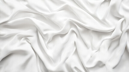 Obraz premium Seamless flowing white fabric texture with elegant folds and soft waves