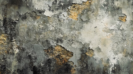 Obraz premium Aged weathered concrete wall with peeling paint texture