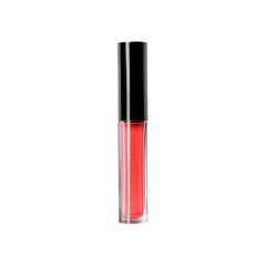 Glossy Red Lip Gloss displayed beautifully in a Clear Tube for easy application and use