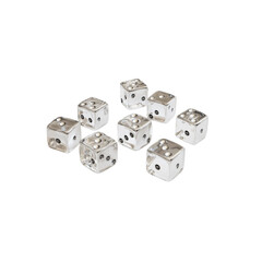 Scattered Transparent Dice, Gambling, Chance, Risk Concept