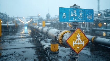 High detail Close up Shot of Crude Oil Flowing Through an Extensive Industrial Pipeline System for Energy Production and Distribution