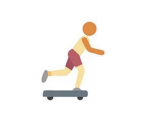 Fototapeta premium Active Person Exercising on a Treadmill