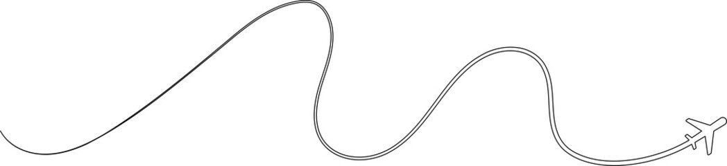 Airplane path, airline route, travel, flight