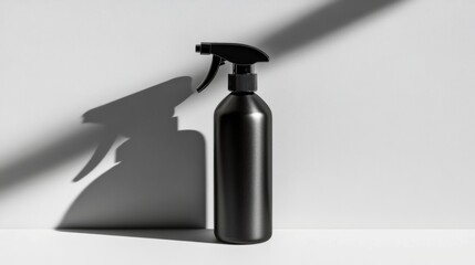 Obraz premium Stylish Black Spray Bottle for Minimalistic Living