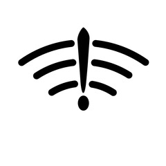 Vector wifi no internet connection flat icon