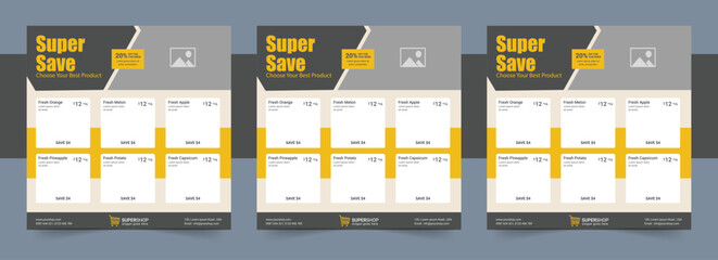 Social media post design template set for fashion sale.  Product sale social media post. Suitable for social media, flyers, banners, and web internet ads.