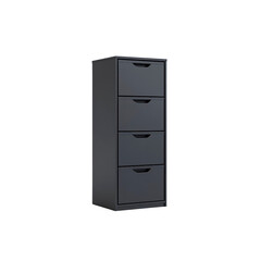 Modern Dark Gray Five-Drawer Chest of Drawers