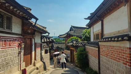Historical Korean Architecture in Bukchon Hanok Village