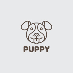 Vector Puppy Logo – Modern Pet Brand Identity
