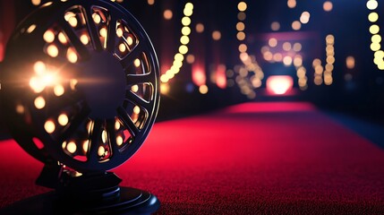 Gala Event Film Reel Award on Red Carpet