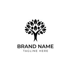 Obraz premium Tree of Life Logo – Growth, Nature, and Eco Business Design 