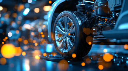 Electric Car Platform Chassis Showcasing Innovative Engineering Design