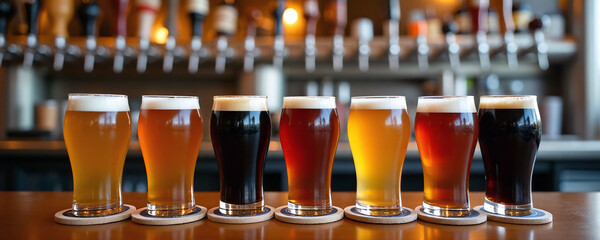 glass of beer in bar