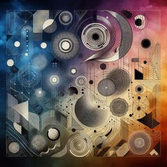 Obraz premium Focusing on Outlines Shapes