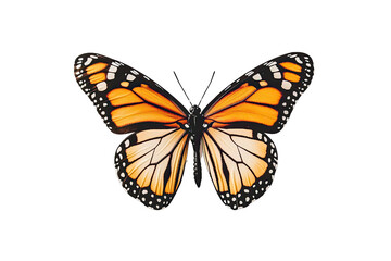 Fototapeta premium A stunning monarch butterfly resting on a vibrant flower.