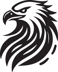 Obraz premium black eagle head vector, eagle head silhouette vector, eagle head logo vector, eagle head vector icon, eagle silhouette vector isolated on white background