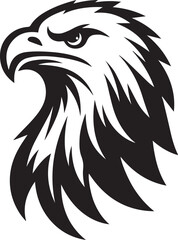 Fototapeta premium black eagle head vector, eagle head silhouette vector, eagle head logo vector, eagle head vector icon, eagle silhouette vector isolated on white background