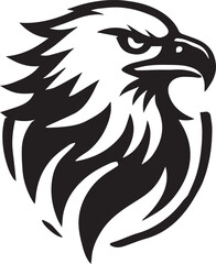 Fototapeta premium black eagle head vector, eagle head silhouette vector, eagle head logo vector, eagle head vector icon, eagle silhouette vector isolated on white background