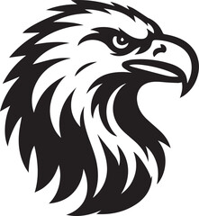 Obraz premium black eagle head vector, eagle head silhouette vector, eagle head logo vector, eagle head vector icon, eagle silhouette vector isolated on white background