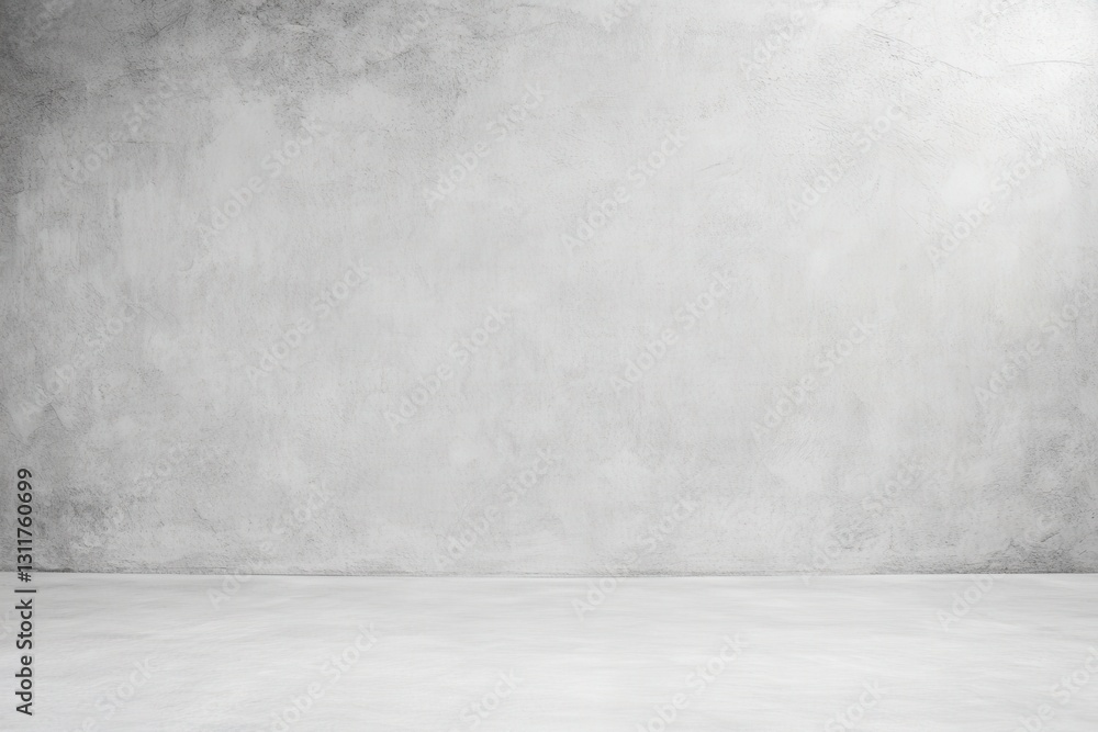 Aufkleber a minimalistic, gray background featuring a smooth, textured wall and floor, creating a clean and ne