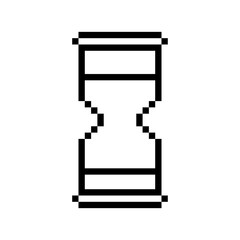 sand of time pixel icon vector design with trendy style