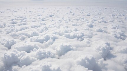 Expansive Cloud Field with Shallow Depth of Field