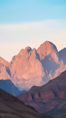 Naklejka premium Pastel Mountain Dream