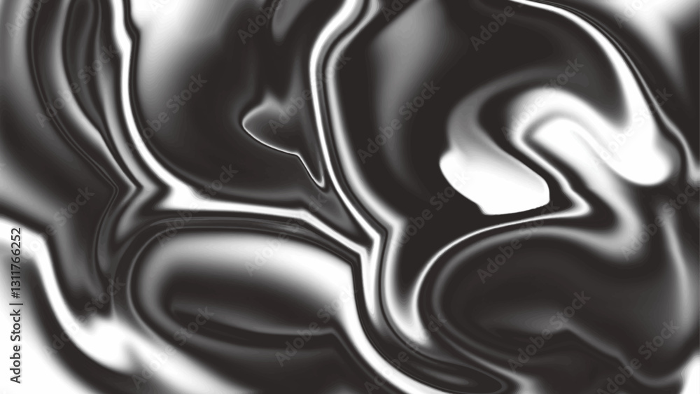 Wall mural digital blurred dark gray background with spread liquify flow for design