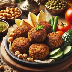Falafel Middle East Crispy flavorful chickpea patties