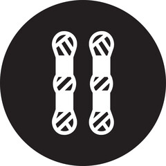 Fototapeta premium Yarn glyph icon