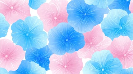 Floral Pattern, Soft Colors, Abstract Design
