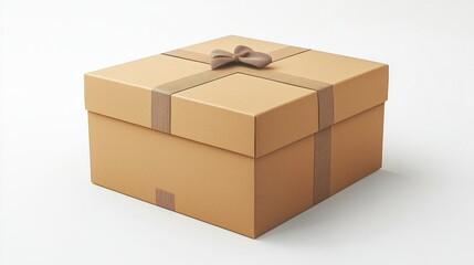 Fototapeta premium Gift box, studio, simple, neutral