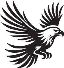 Obraz premium black eagle tattoo vector, eagle silhouette vector, eagle logo vector, eagle vector icon, eagle silhouette vector isolated on white background