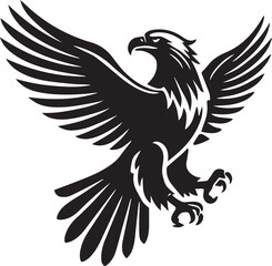 black eagle tattoo vector, eagle silhouette vector, eagle logo vector, eagle vector icon, eagle silhouette vector isolated on white background