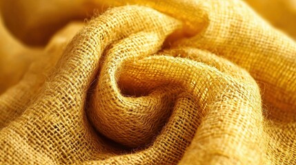Golden Fabric Drape Close-up