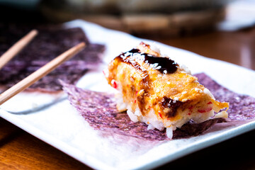 Easy Sushi Bake. Sushi Casserole.