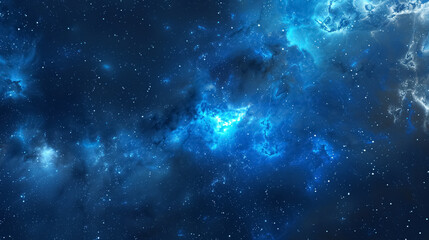 Naklejka premium Blue space background
