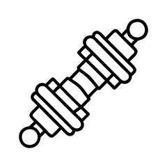 Fototapeta premium shock absorber icon, shock absorber line art - simple line art of shock absorber, perfect for shock absorber logos and icons