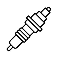 spark plug icon, spark plug line art - simple line art of spark plug, perfect for spark plug logos and icons