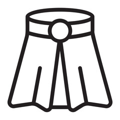 skirt line icon