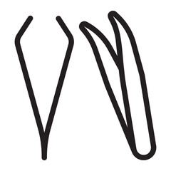 Tweezer line icon
