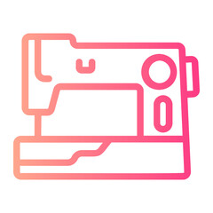 sewing machine gradient icon