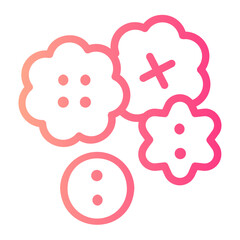 Buttons gradient icon