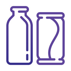 Drinks Gradient Line Icon