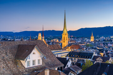 Fototapeta premium Zurich, Switzerland Skyline