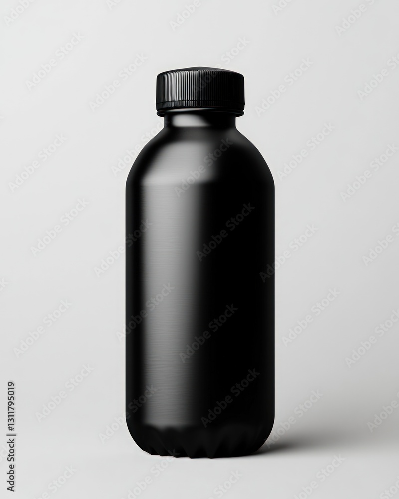 Aufkleber generic bottle with a generic cap on a white background in studio lighting
