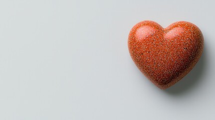 Fototapeta premium Heart on plain background